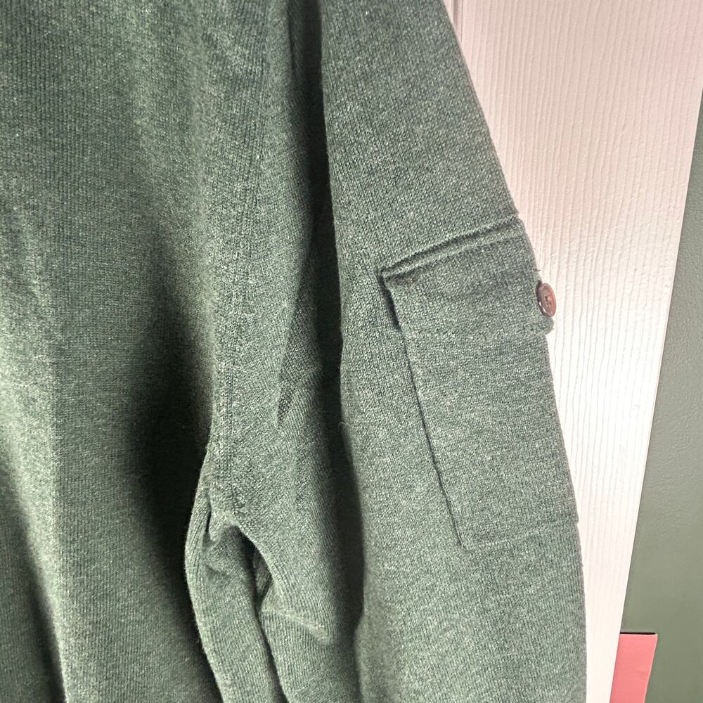NEW Banana Republic Funnel Mockneck Sweater Mens Size XL Olive Green NWT - Picture 2 of 10